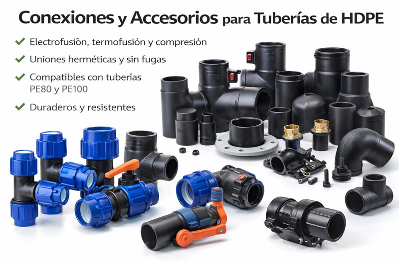Conexiones para Tuberías de HDPE